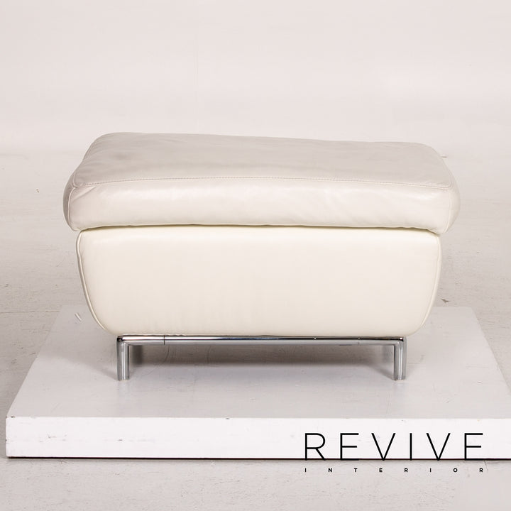 Koinor Leder Hocker Creme Ottoman #14839