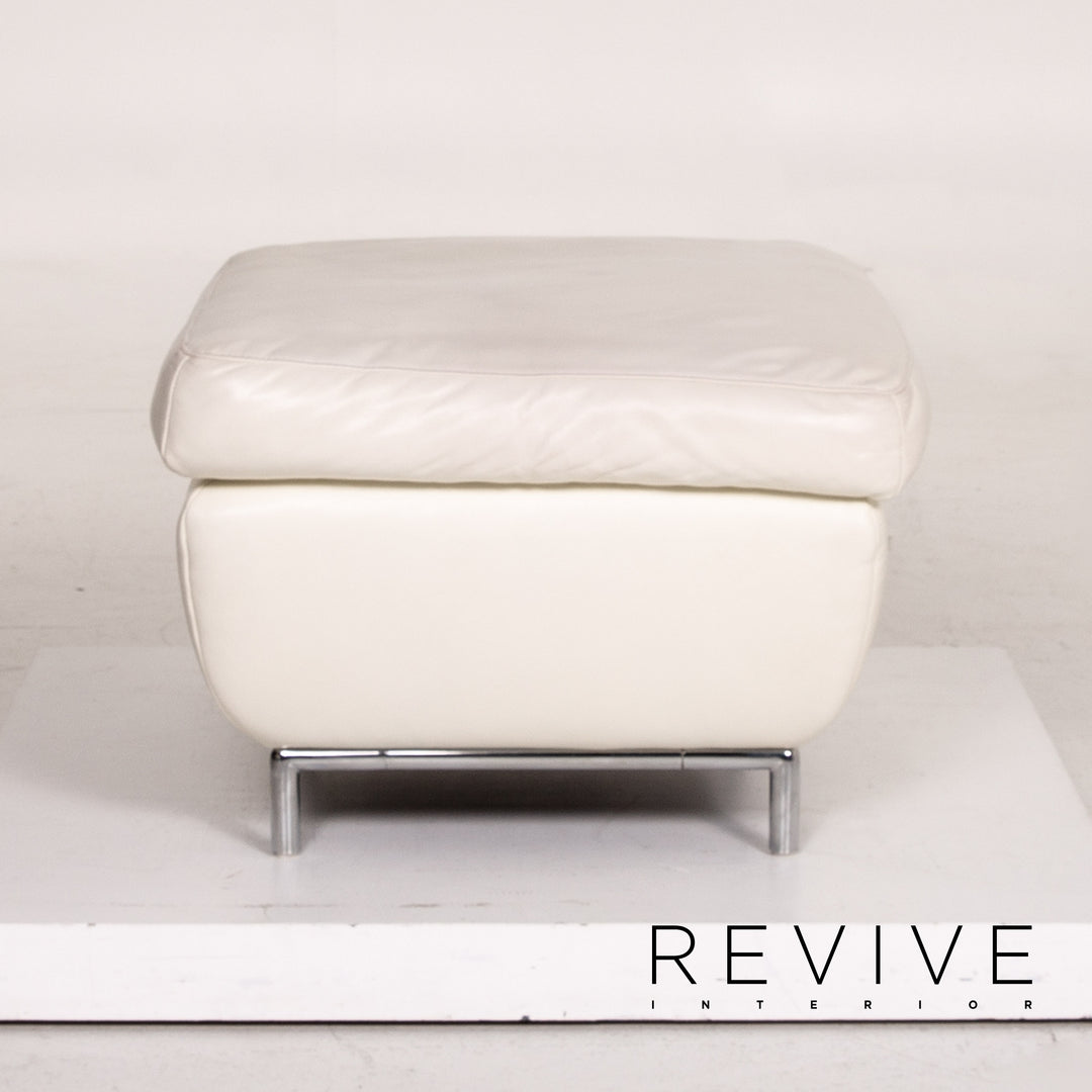 Koinor Leder Hocker Creme Ottoman #14839