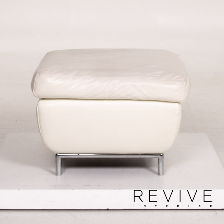Koinor Leder Hocker Creme Ottoman #14839