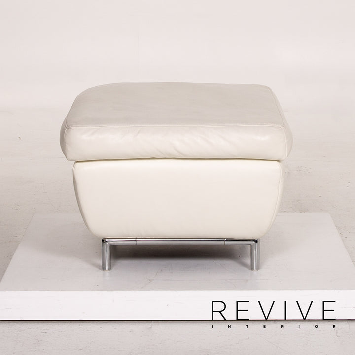 Koinor Leder Hocker Creme Ottoman #14839