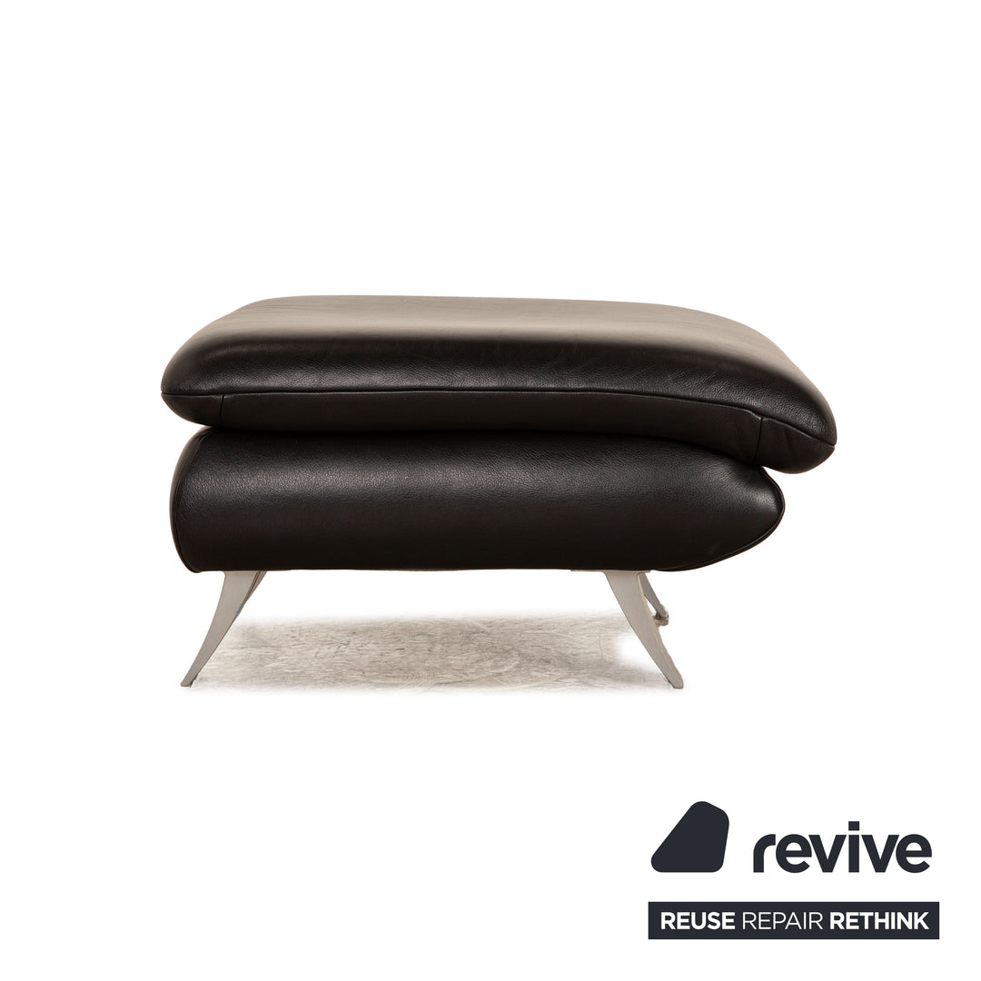Koinor Leder Hocker Schwarz