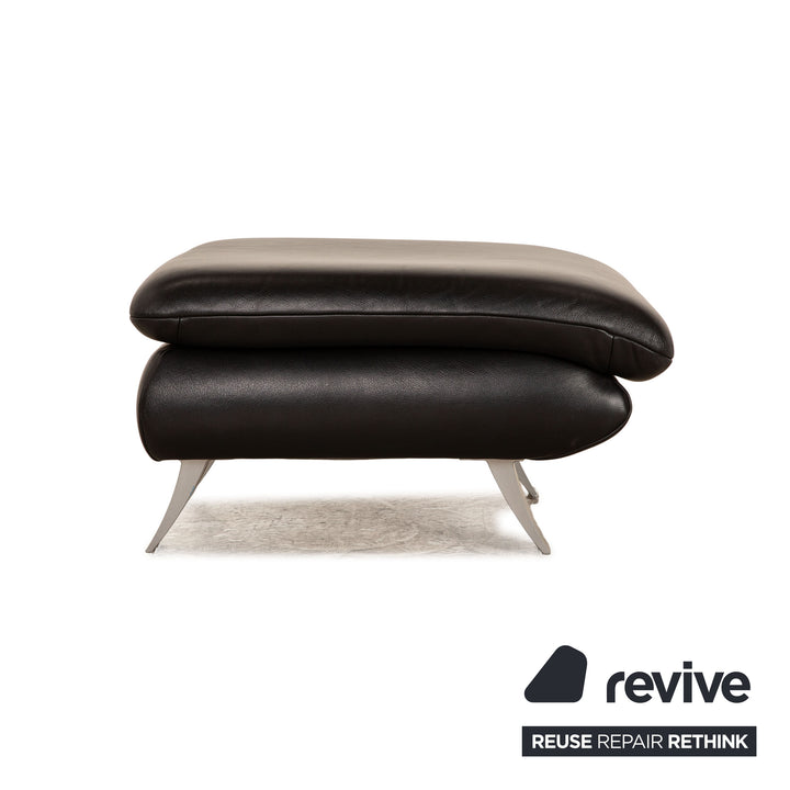 Koinor Leder Hocker Schwarz