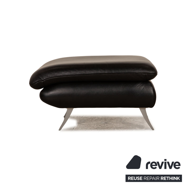 Koinor Leder Hocker Schwarz