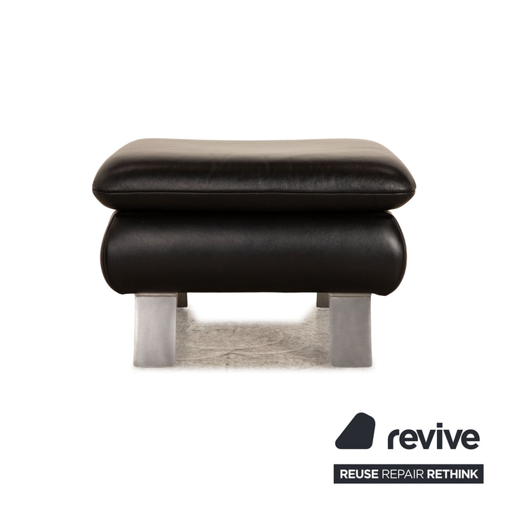 Koinor Leder Hocker Schwarz