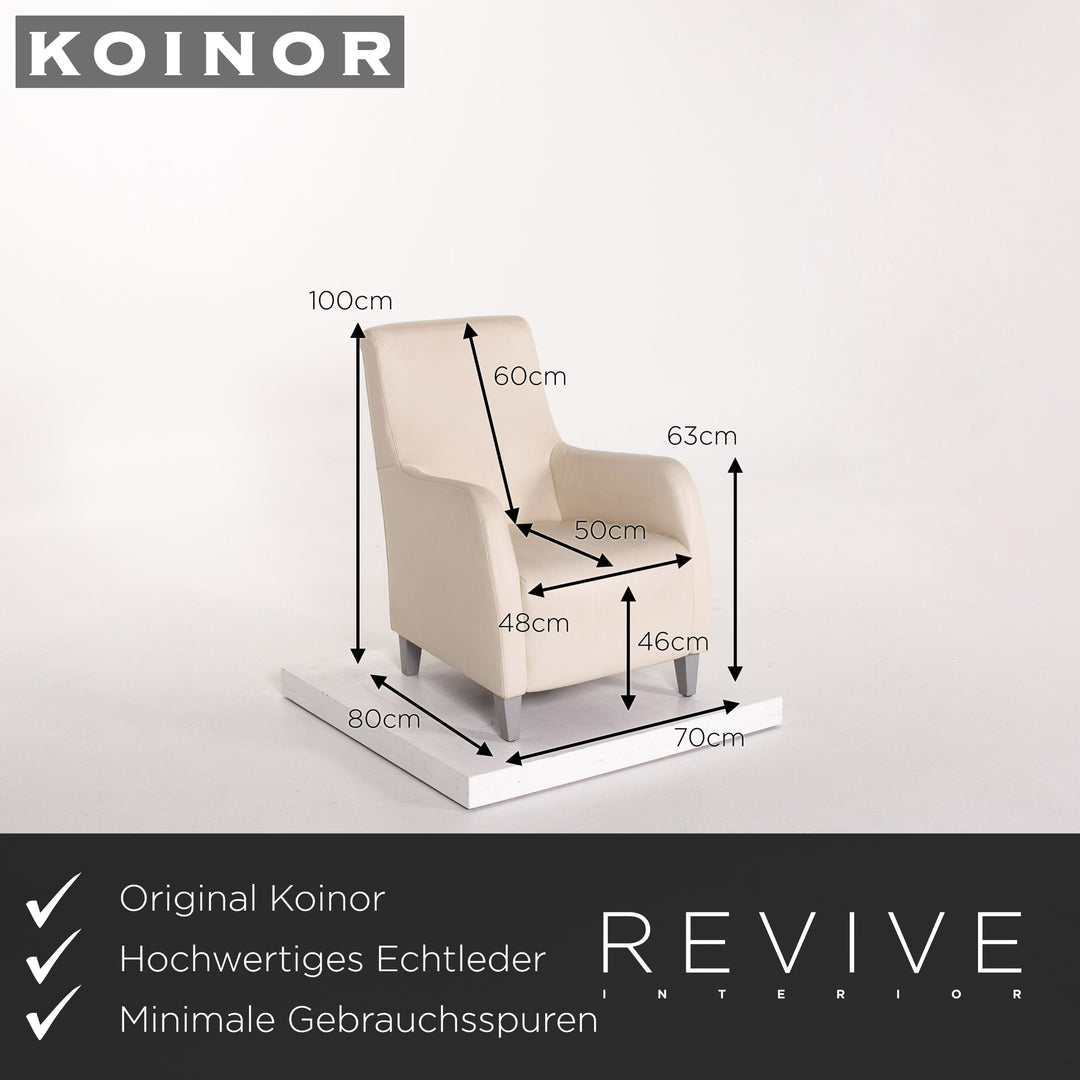 Koinor Leather Armchair Cream #13735