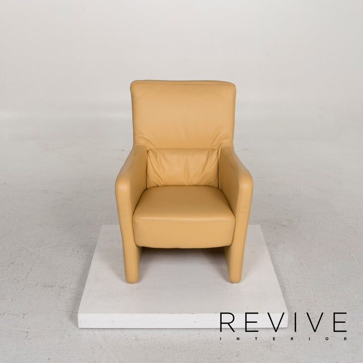 Koinor Leder Sessel Gelb #13048