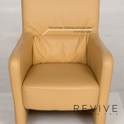 Koinor Leder Sessel Gelb #13048