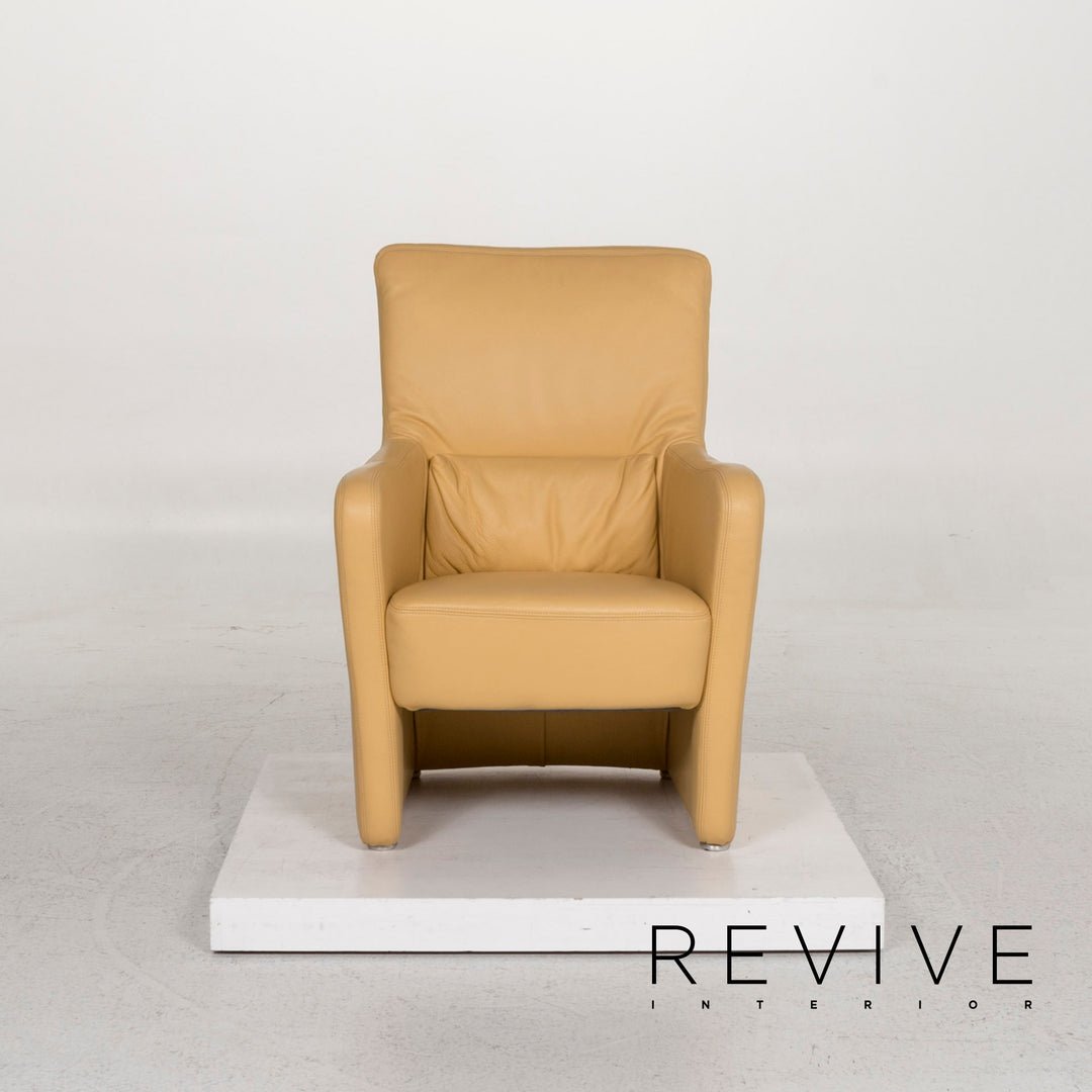 Koinor Leder Sessel Gelb #13048