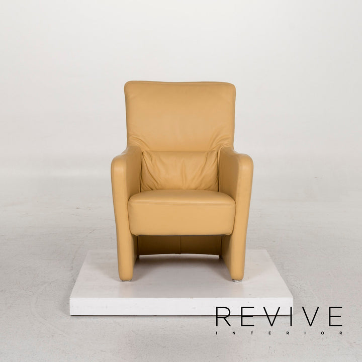 Koinor Leder Sessel Gelb #13048