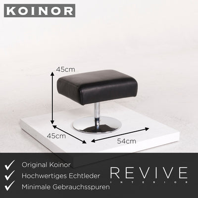 Koinor Leder Sessel inkl. Hocker Schwarz Relaxfunktion Funktion #12550