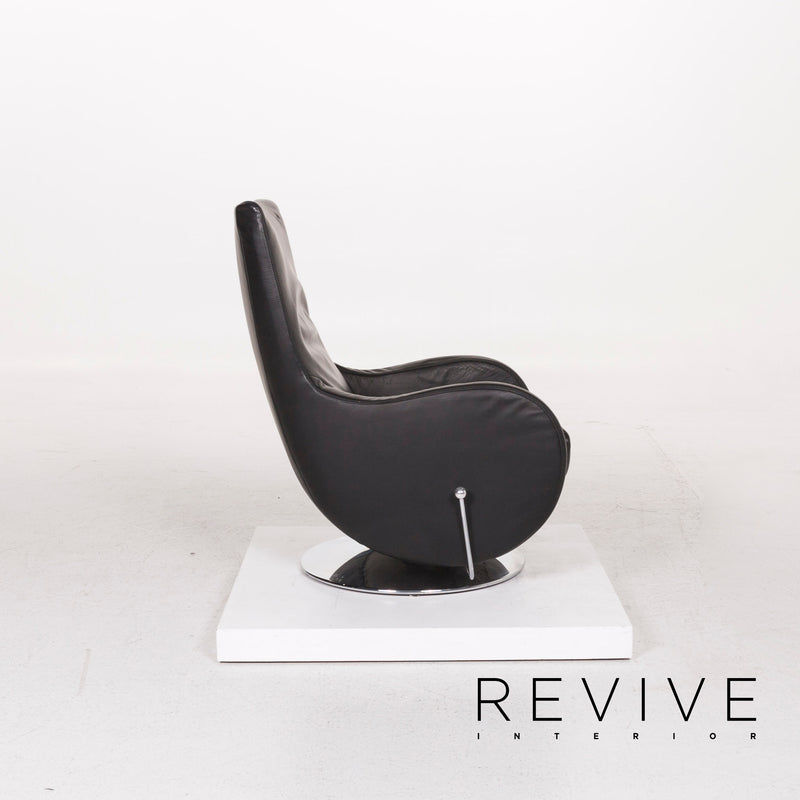 Koinor Leder Sessel inkl. Hocker Schwarz Relaxfunktion Funktion 
