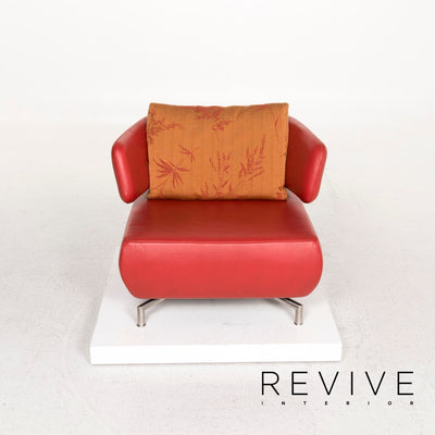 Koinor Leder Sessel Rot #12339