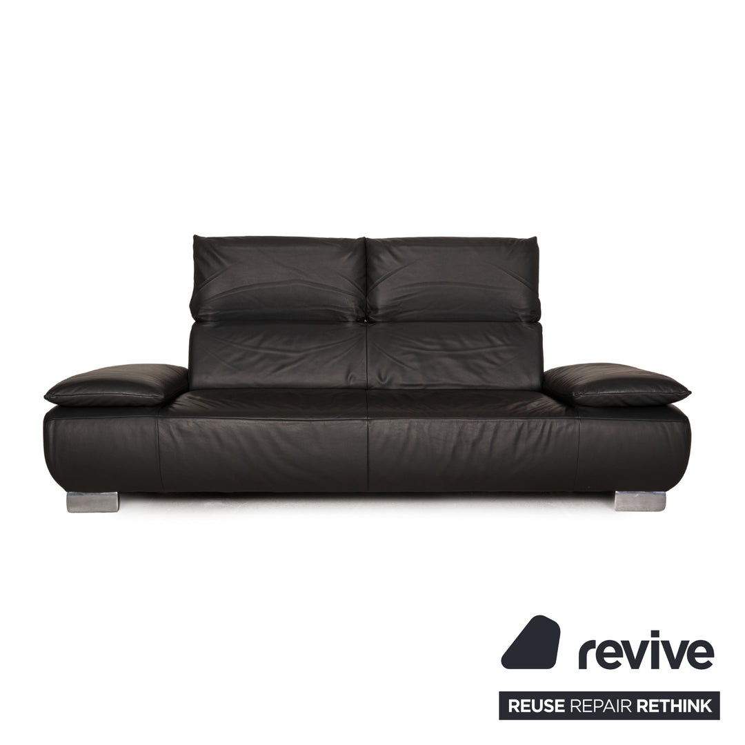 Koinor Leder Sofa Anthrazit Dreisitzer Couch Funktion