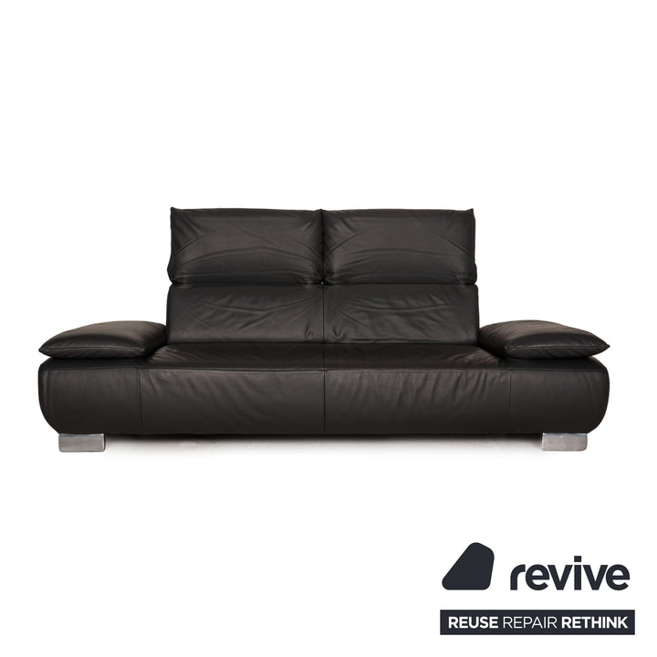 Koinor Leder Sofa Anthrazit Dreisitzer Couch Funktion