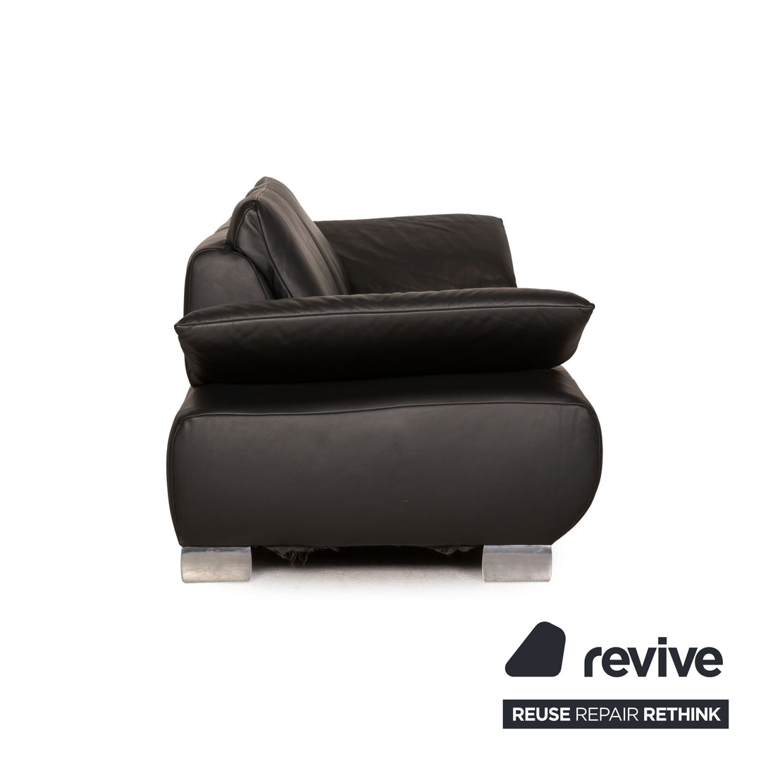 Koinor Leder Sofa Anthrazit Dreisitzer Couch Funktion