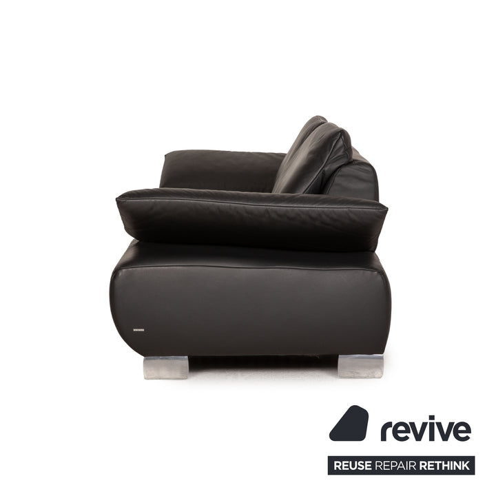 Koinor Leder Sofa Anthrazit Dreisitzer Couch Funktion