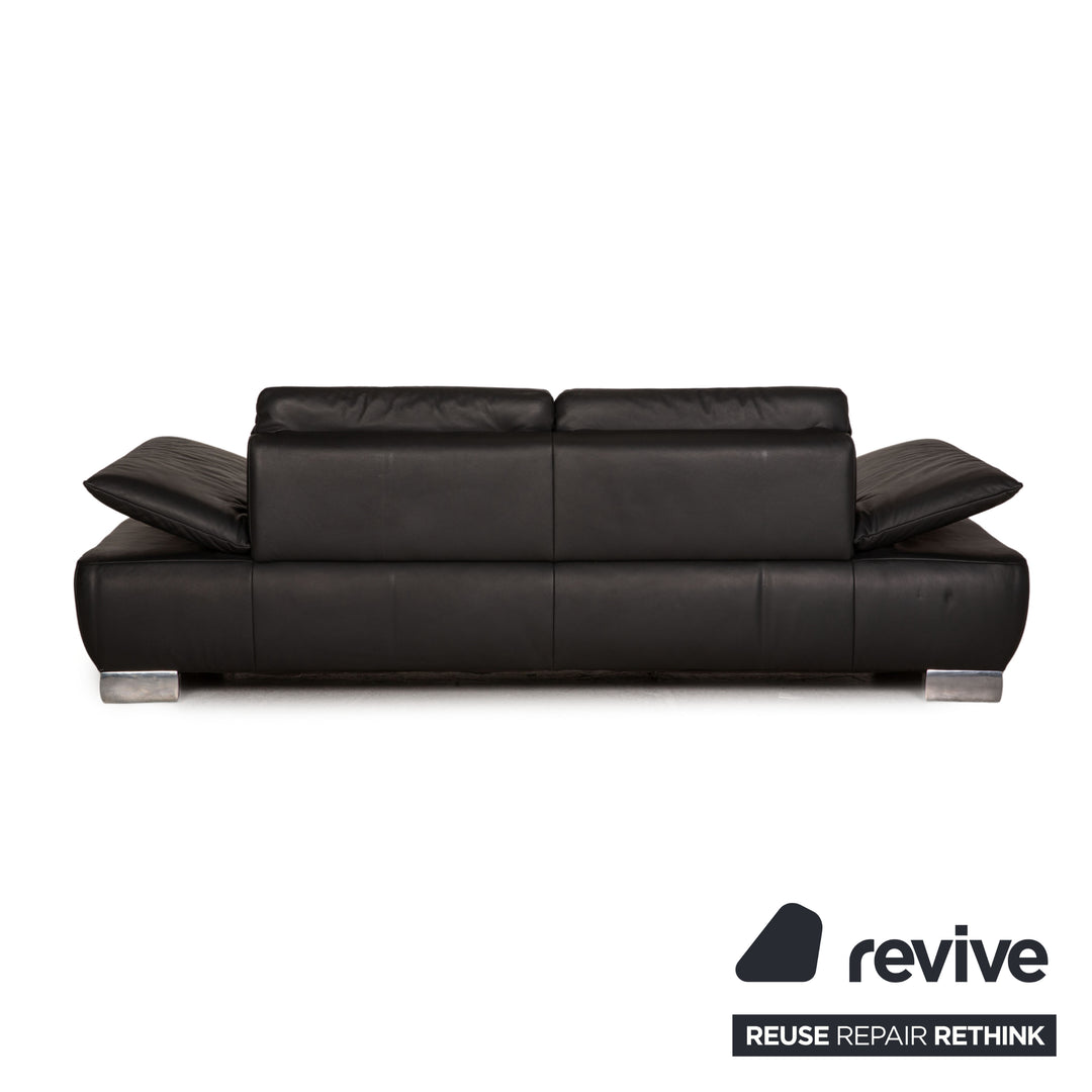 Koinor Leder Sofa Anthrazit Dreisitzer Couch Funktion