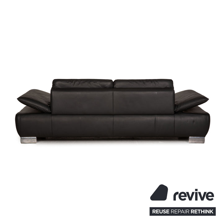 Koinor Leder Sofa Anthrazit Dreisitzer Couch Funktion
