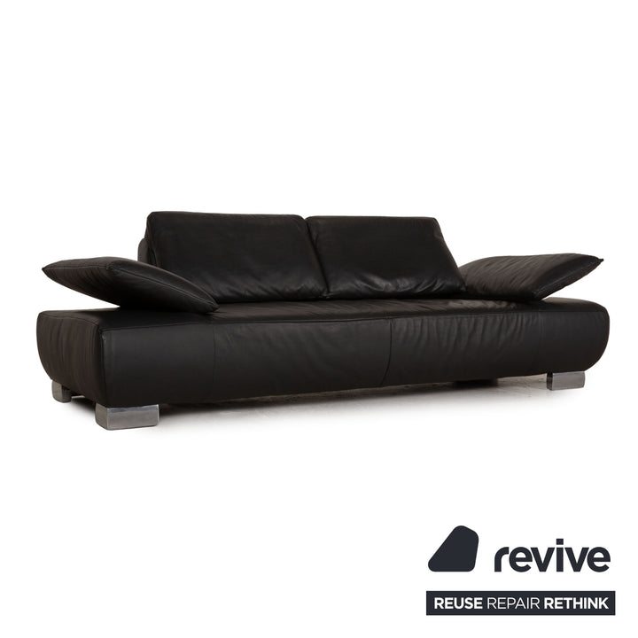 Koinor Leder Sofa Anthrazit Dreisitzer Couch Funktion