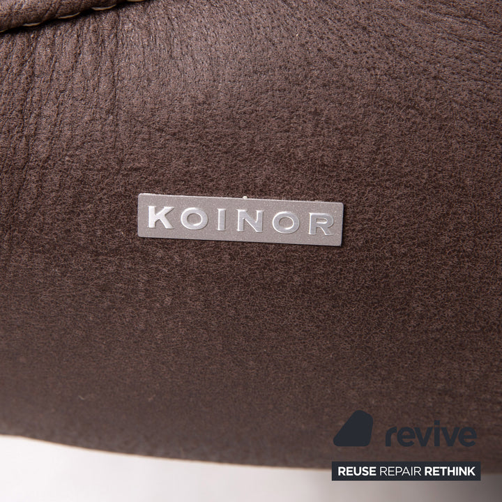 Koinor Leder Sofa Braun Dunkelbraun Dreisitzer Funktion Couch #15433
