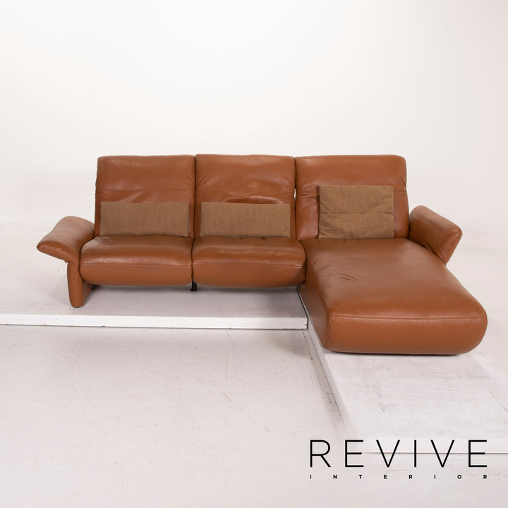 Koinor leather sofa brown corner sofa electr. Feature #15428
