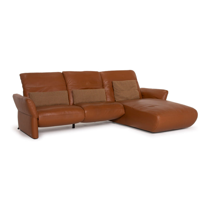 Koinor leather sofa brown corner sofa electr. Feature #15428