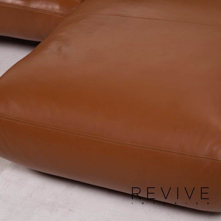 Koinor leather sofa brown corner sofa electr. Feature #15428