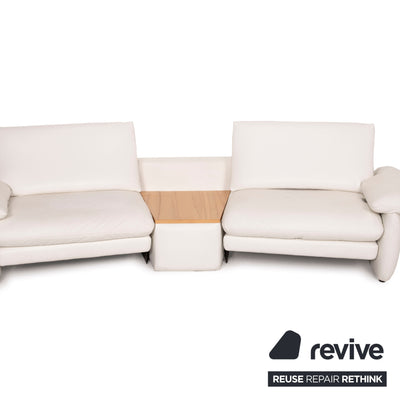 Koinor Leder Sofa Creme Zweisitzer elektrische Relaxfunktion Stauraum Tisch