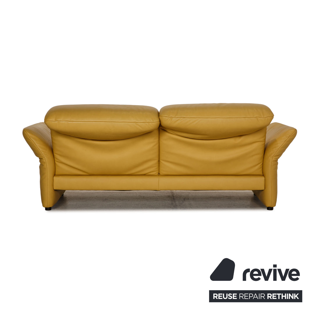 Koinor Leder Sofa Gelb Dreisitzer Couch Funktion