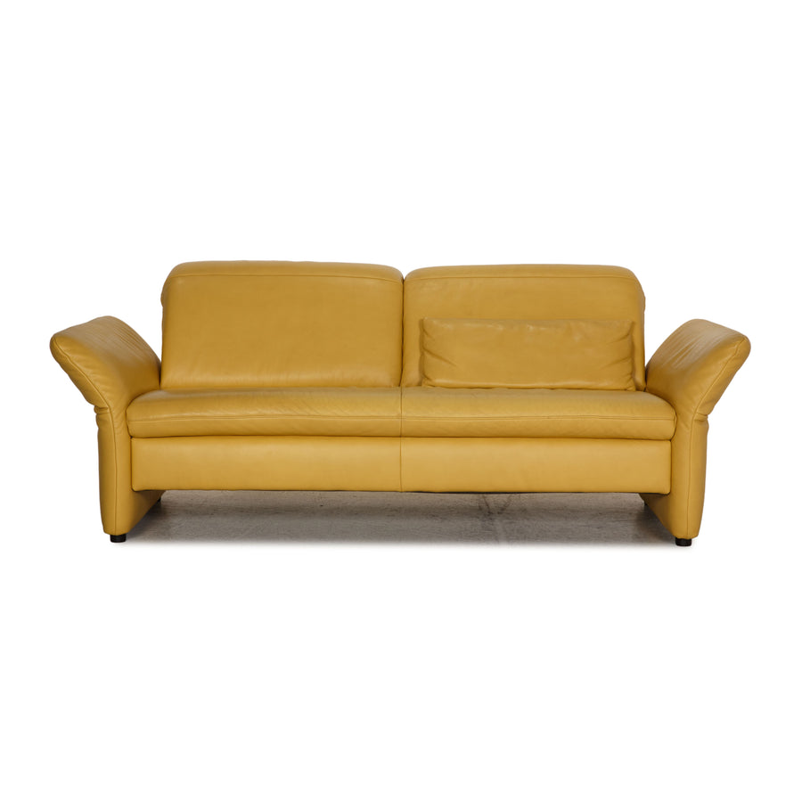 Koinor Leder Sofa Gelb Dreisitzer Couch Funktion