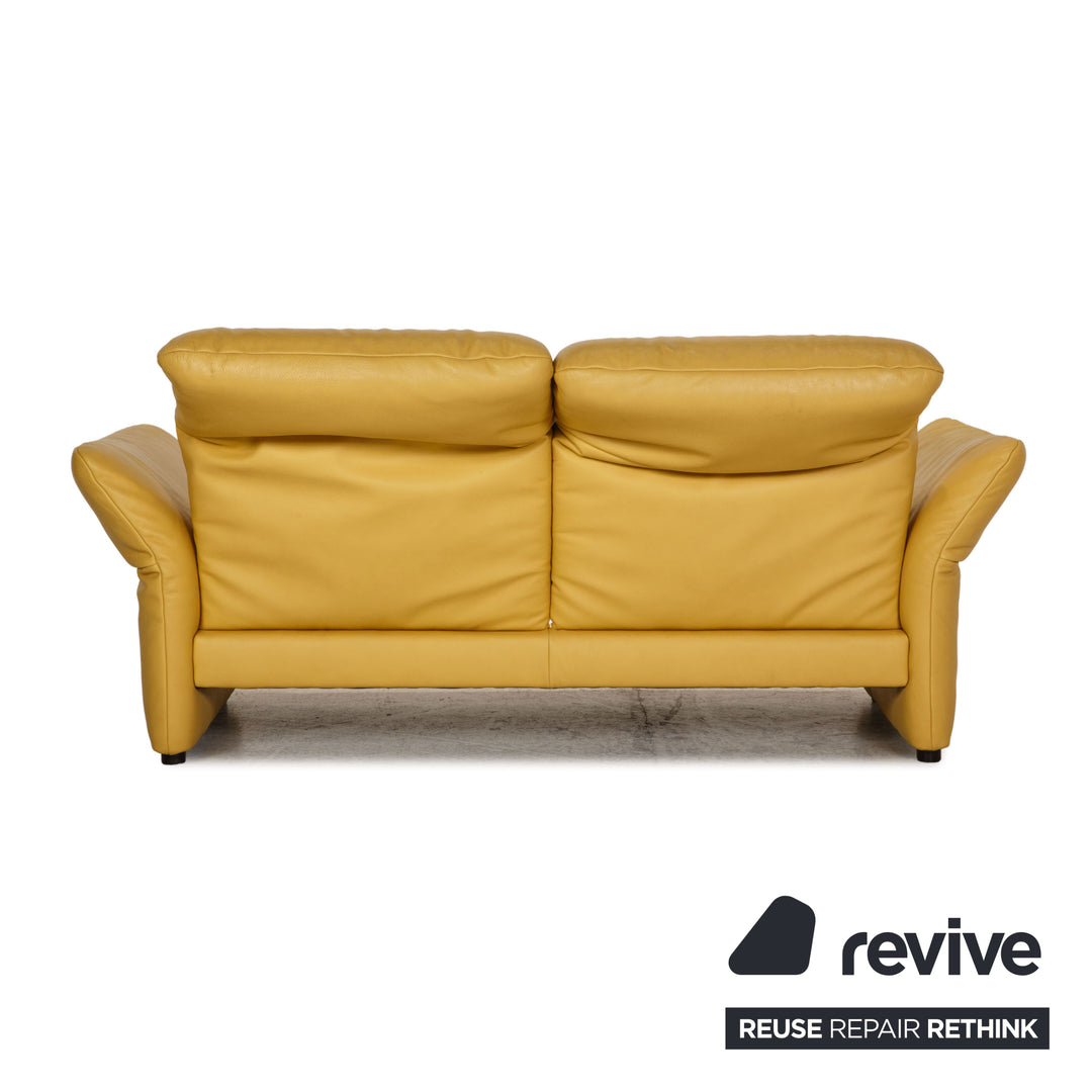 Koinor leather sofa yellow two seater couch function