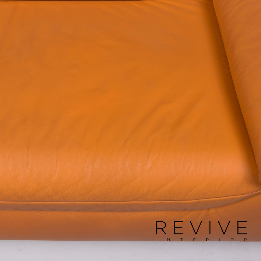 Koinor Leder Sofa Orange Zweisitzer #11724