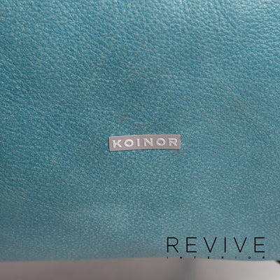 Koinor Leder Sofa Türkis Blau Grün Zweisitzer #12189
