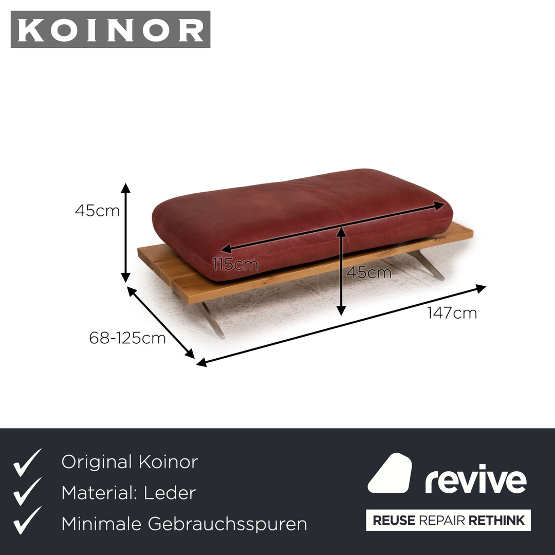 Koinor Marylin Leather Stool Red Function
