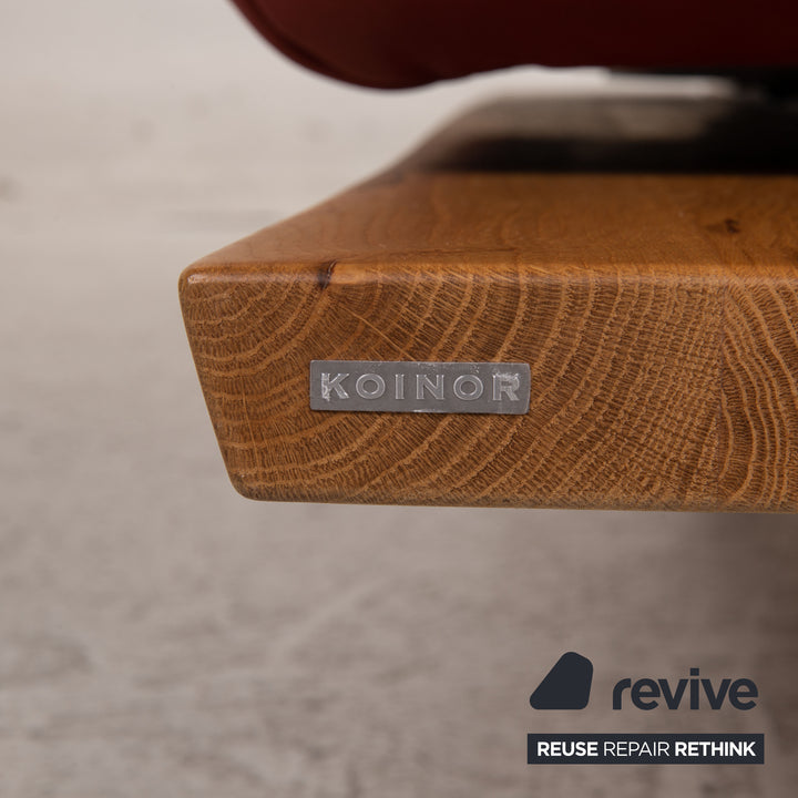 Koinor Marylin Leder Sofa Garnitur Rot Ecksofa Hocker Couch Funktion