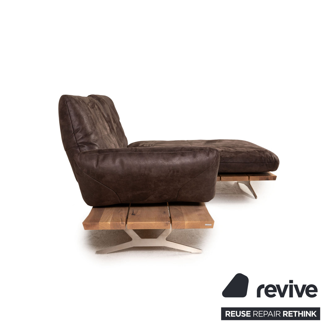 Koinor Marylin Stoff Sofa Braun Ecksofa Couch Funktion Relaxfunktion
