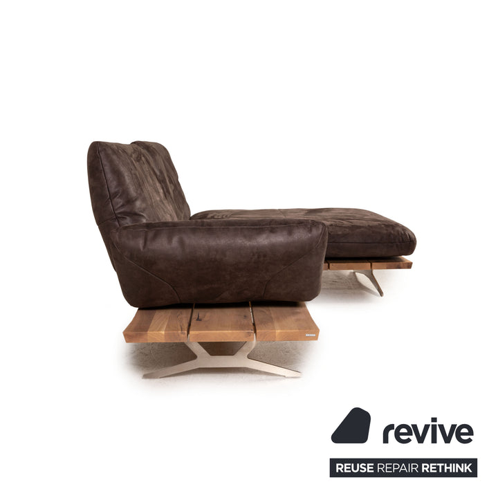 Koinor Marylin Stoff Sofa Braun Ecksofa Couch Funktion Relaxfunktion