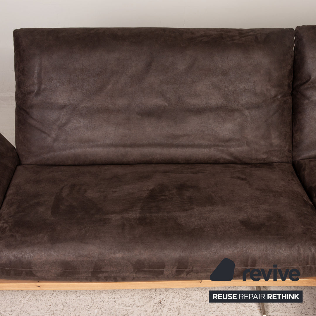 Koinor Marylin Stoff Sofa Braun Ecksofa Couch Funktion Relaxfunktion
