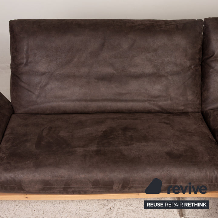 Koinor Marylin Stoff Sofa Braun Ecksofa Couch Funktion Relaxfunktion