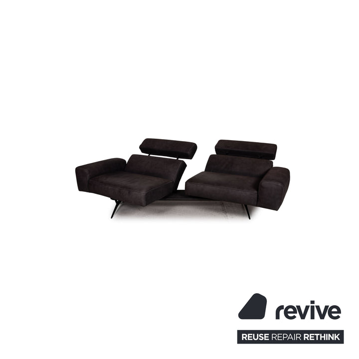Koinor MONROE Leder Sofa Grau Dreisitzer Couch Funktion