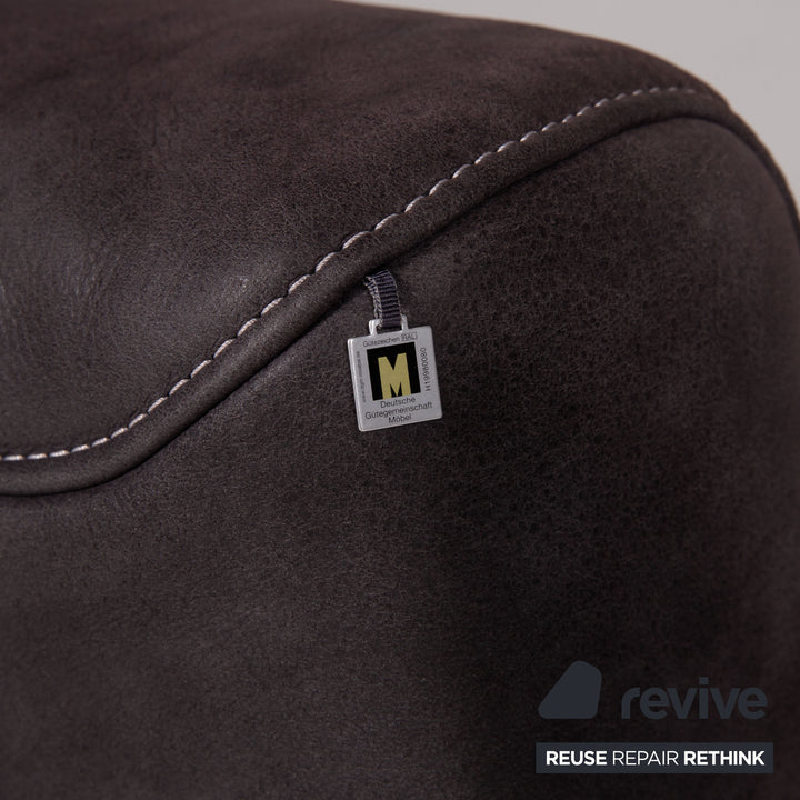 Koinor MONROE Leder Sofa Grau Dreisitzer Couch Funktion