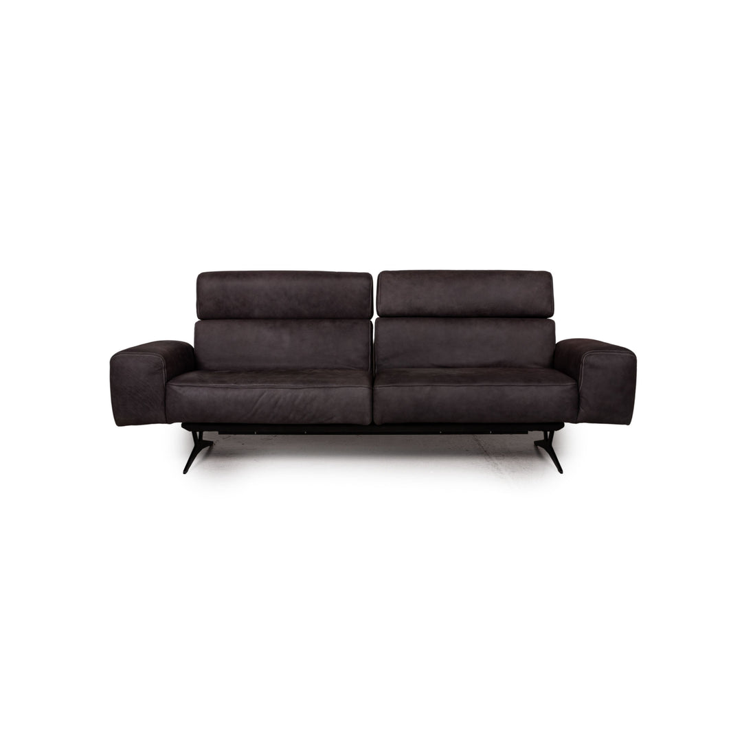 Koinor MONROE Leder Sofa Grau Dreisitzer Couch Funktion