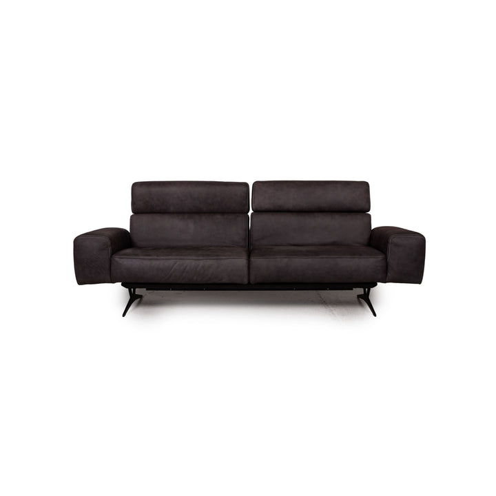 Koinor MONROE Leder Sofa Grau Dreisitzer Couch Funktion