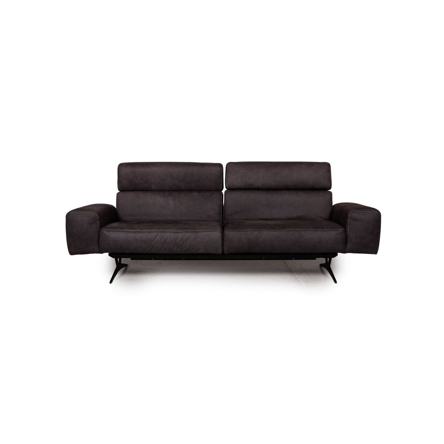Koinor MONROE Leder Sofa Grau Dreisitzer Couch Funktion