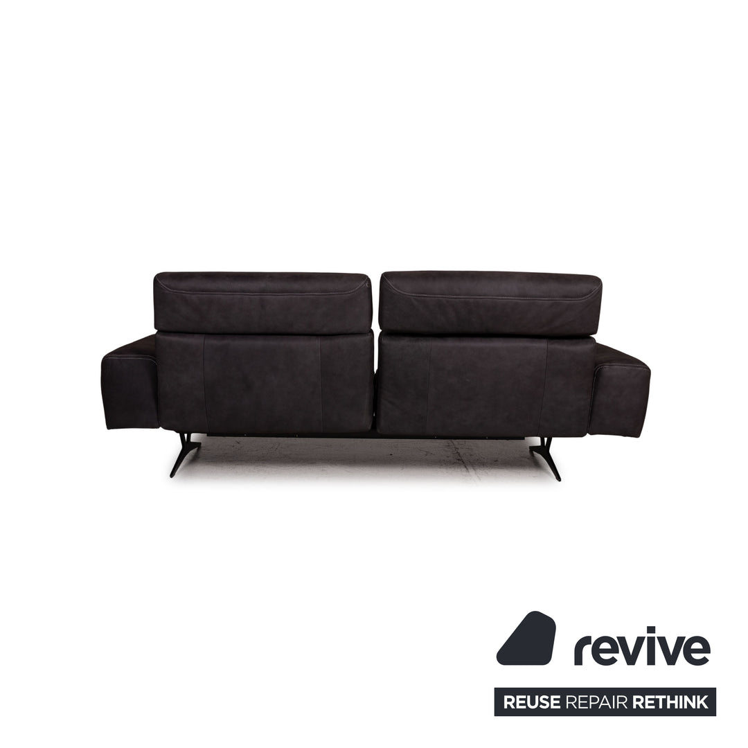 Koinor MONROE Leder Sofa Grau Dreisitzer Couch Funktion