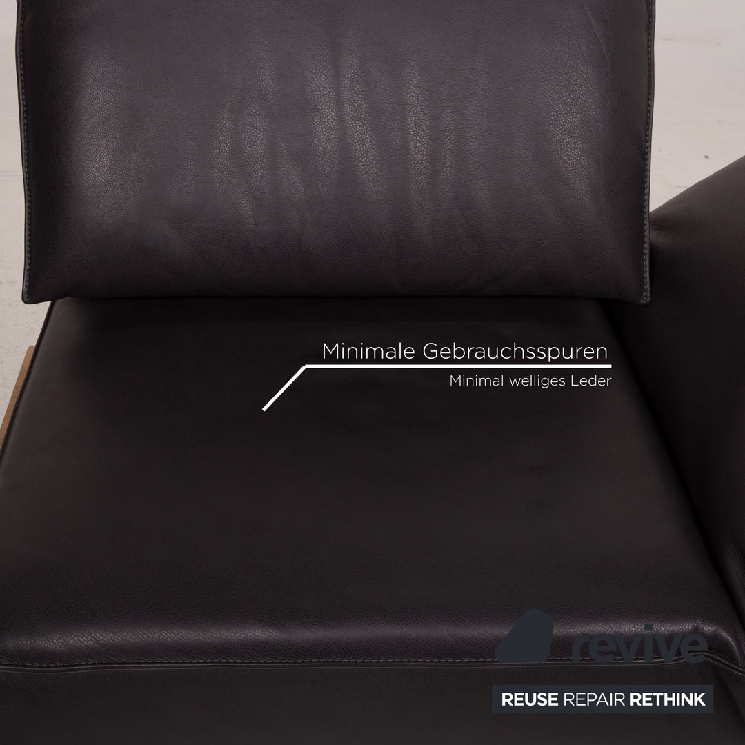 Koinor Phoenix Leder Sessel Grau Zweisitzer Funktion #15009