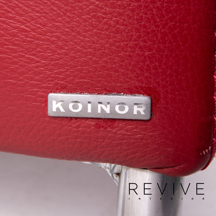 Koinor Ramon Tabouret en cuir Rouge Ottoman #14601
