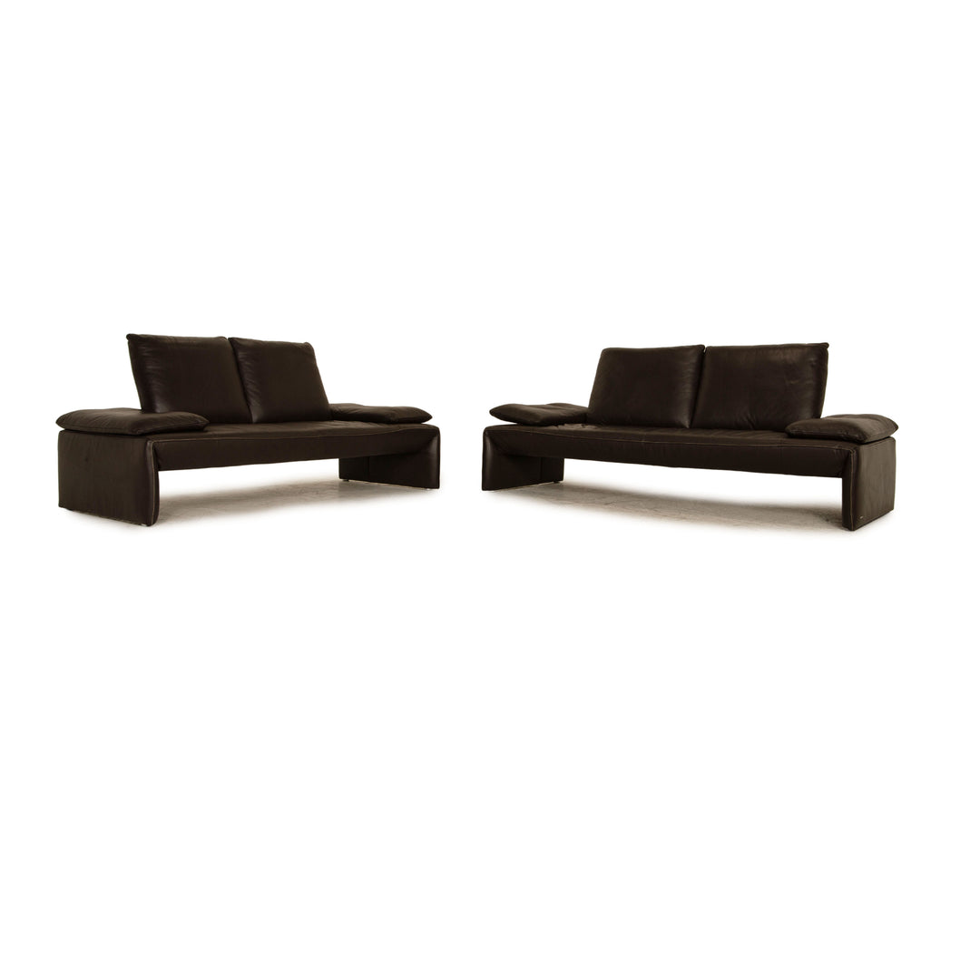 Koinor Ramon leather sofa set brown two seater couch function