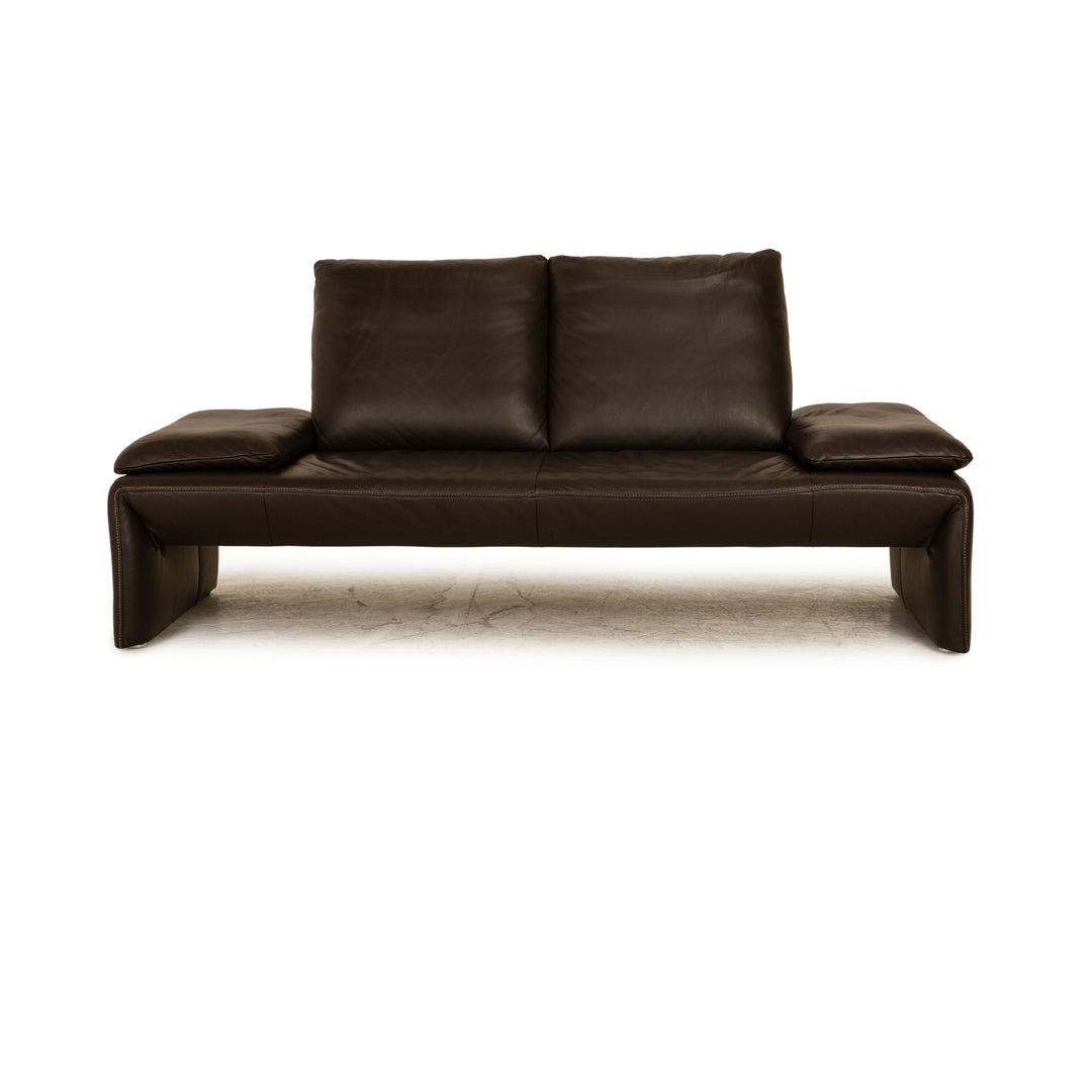 Koinor Ramon Leather Two Seater Brown Sofa Couch Function