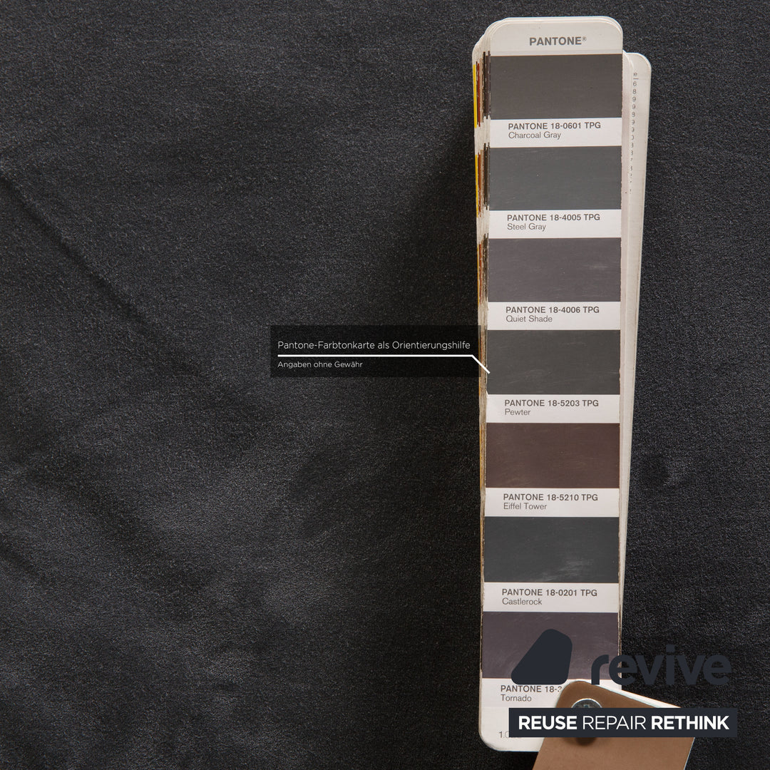 Koinor Raoul Alcantara Canapé Gris Canapé D'angle Fonction Canapé